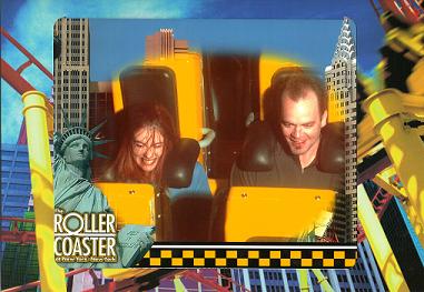 Heather and Barry on rollercoaster